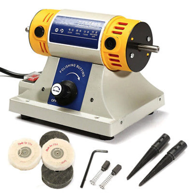 

220v 350w Mini Polishing Machine For Dental Jewelry Motor Lathe Bench Grinder