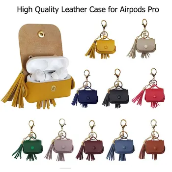 

Fashion Protective Case Storage Bag with Tassel Keychain Scratchproof Shockproof Protective Cover Compatible for Airpod Pro