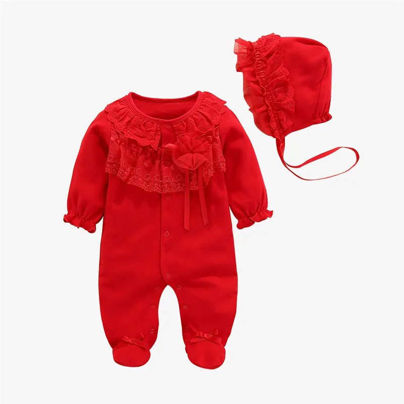 COSPOT/новая стильная одежда для новорожденных, весенне-осенняя одежда с длинными рукавами, комбинезон для малышей, верхняя одежда для малышей, одежда для ползания, 35 - Цвет: Красный