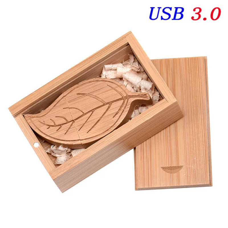 Carbonized bamboo JASTER tree leaf boom box флэш-накопитель Флешка в подарок 64 ГБ 32 ГБ 16 ГБ 8 ГБ 4 ГБ Флешка USB 3,0 U диск usb флэш-накопитель бесплатный логотип - Цвет: Carbonized bamboo