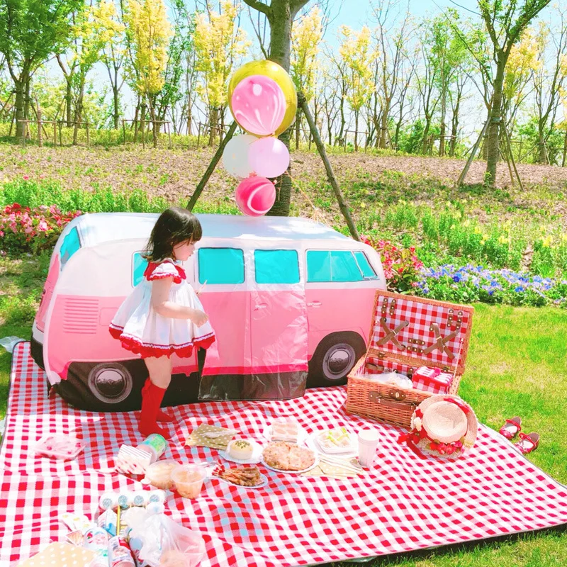 

Spring Outing Children Car Tent Outdoor Outing Picnic Portable Ultra-Lightweight Small Mini Princess Indoor Game House