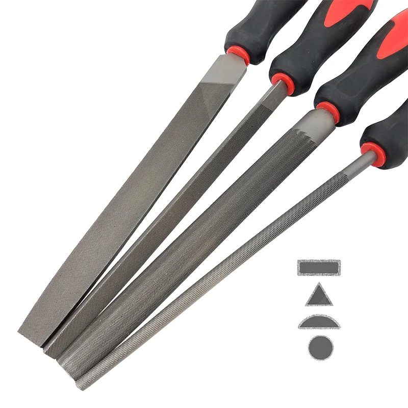 16PC File Set with Carry Case Premium Grade T12 Drop Forged Alloy Steel Flat/Triangle/Half-round/Round Needle Files Tool Set