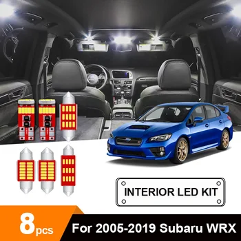 

8 x White Canbus LED Car Bulbs Interior Reading Dome Map Light Kit For 2005-2019 Subaru WRX Trunk Cargo License Plate Light