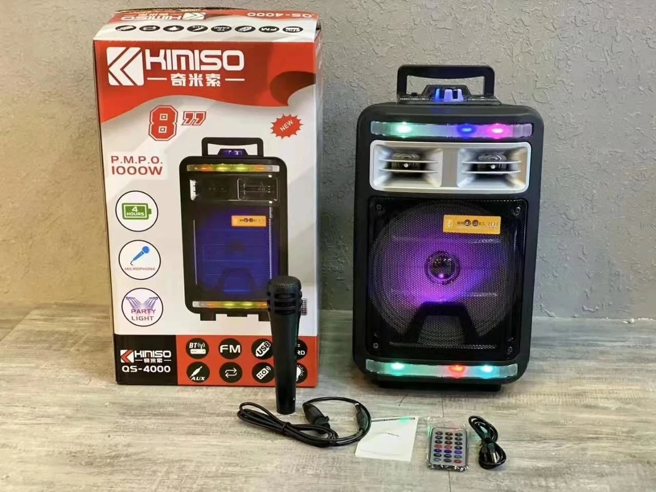 8 Inch Large Bluetooth Speaker Outdoor 