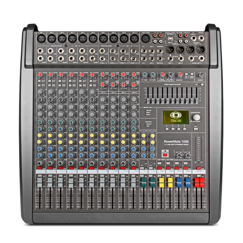 Dynacord Power mate 1000 PM1000 10 канальный Профессиональный усилитель мощности аудио миксер