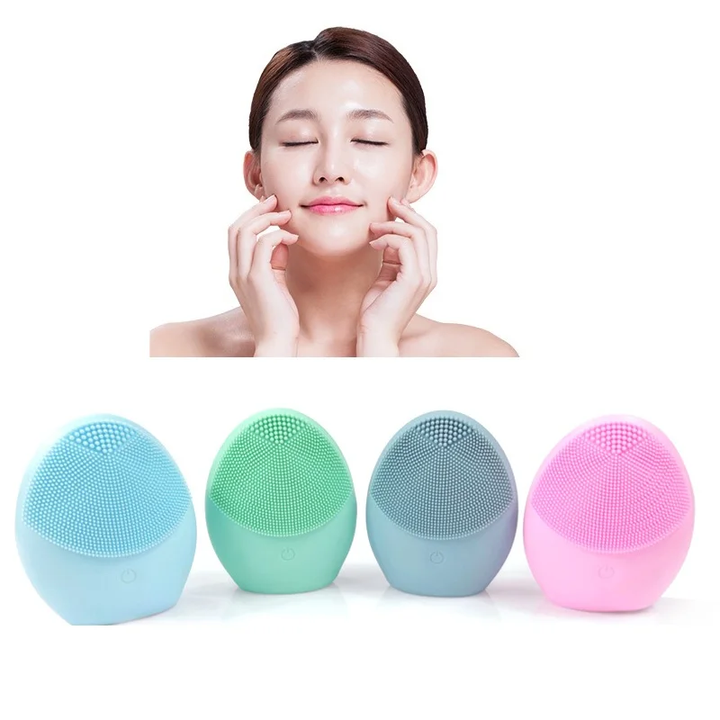 

Mini Silicone Face Cleansing Brush Electric Face Cleanser Electric Facial Cleanser Cleansing Skin Deep Washing Massage Brush