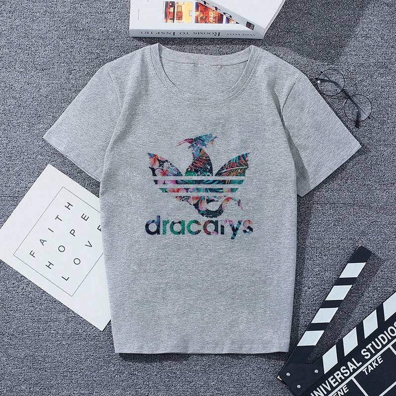 Новинка Dracarys «Игры престолов» Женская футболка женская летняя футболка с принтом дракона серые повседневные уличные модные футболки