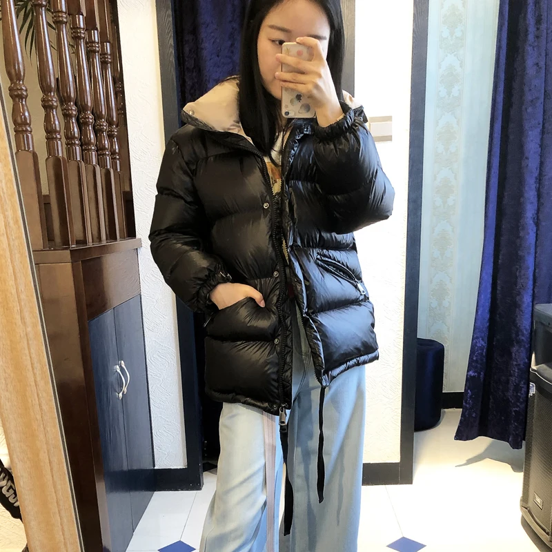 

MLCRIYG 2020 Winter Duck Down Jacket Women Thick Warm Coats Glossy Women's Down Coats and Jackets Parkas chaqueta mujer YQ288