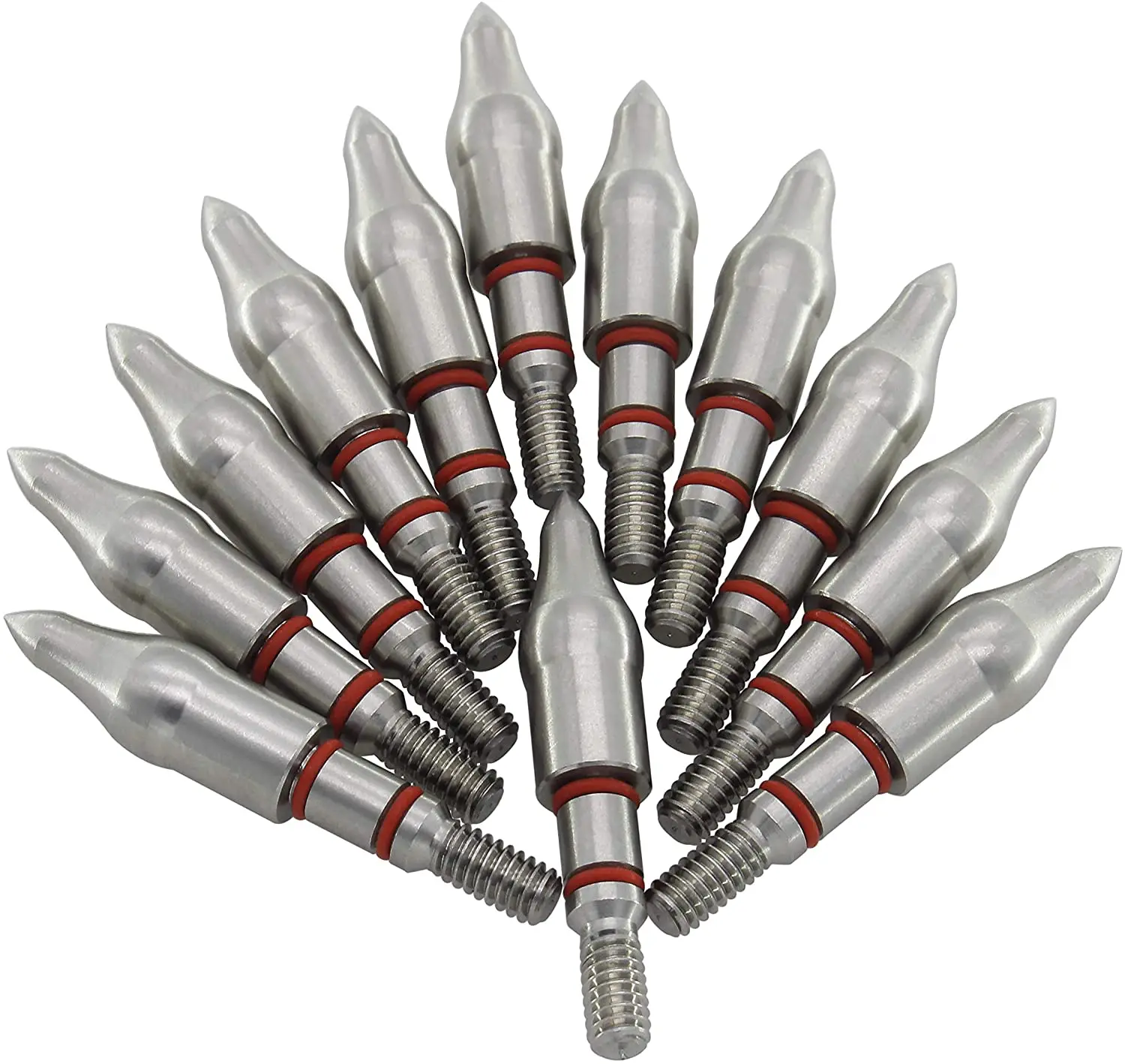 

Maifield Stainless Steel Archery Field Points Easy Pull Outside Diameter 19/64"ï¼ˆ7.54mmï¼‰125 Grain Screw in Archery Field