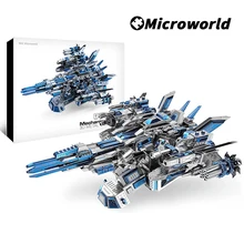 Microworld – jeu de Puzzle mécanique 3D en métal, pilote spatial 1, Kits de modèles, découpe Laser, bricolage, jouets éducatifs, cadeaux pour enfants