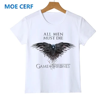 

Game Of Thrones House Stark T-shirt The North Remembers Boy/Girl Raglan T Shirts Summer Tops Tee Kid's Short Sleeve Shirt Y19-8