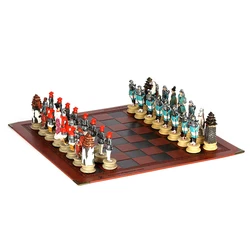 Japanese Samurai Historical Figures Theme Chess Painted Chess Piece Skin Board Go Chess Set Luxury Table Game Toy Gift Checkers