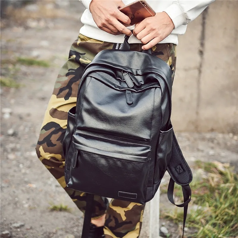 

New Korean fashion men's backpack retro casual computer backpack