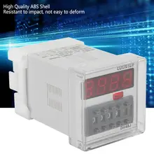 DH48J 220VAC repeat cycle time relay Digital Counter Relay LED Display 1-999900 8-Pin with socket