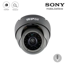 24 шт. Инфракрасные светодиоды 4 к 8mp/5mp/4MP/2MP водонепроницаемый IP66 серый металлический купол AHD полусфера Аудио CCTV камеры видеонаблюдения