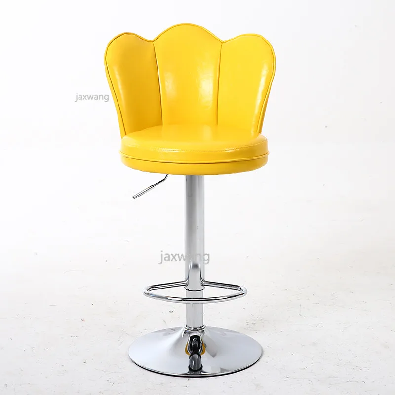Барный стул, стул с подъемником, вращающийся высокий стул, индивидуальные барные стулья, домашние современные барные стулья, кресло с передним столом, высокое качество, офисное кресло - Цвет: Type B Yellow