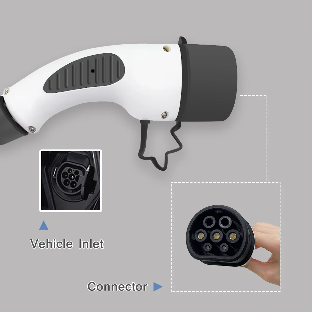 3 6 кВт 5 pin CEE IEC 62196 2 типа ev вилка Регулируемая EVSE 8A 10A 16A м черный кабель для зарядки