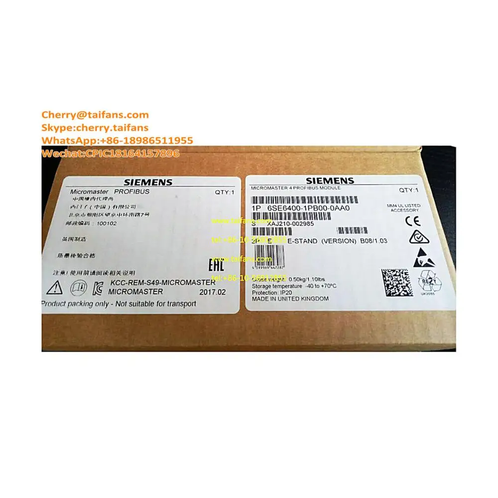 Модуль связи Profibus 6SE6400-1PB00-0AA0 6SE 6400-1PB00-0AA0