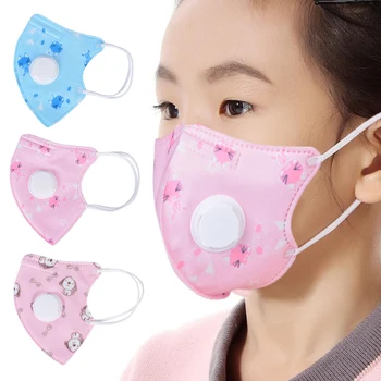 

1 PCS BoysMask Girls Cotton Kids Smoke Valved Mask Children's Mouth Mask Anti Pollution Mask Filter Face Mask With Filters