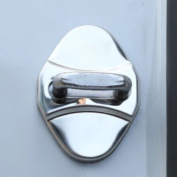 

For Range Rover Velar, Discovery Sport 2017-2020 Stainless Silver Side Door Interior Rustproof Lock Buckle Cover Car Styling