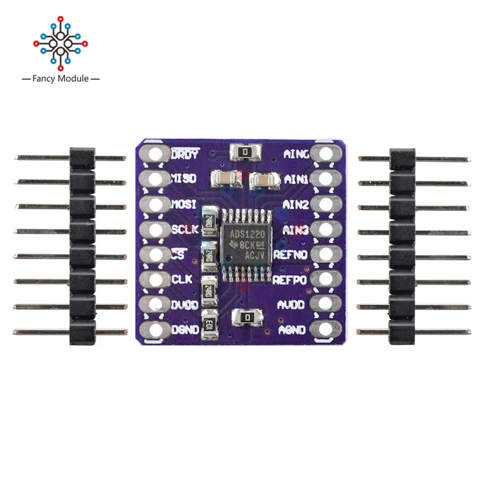 Diymore CJMCU1220 ADS1220 2c низкая мощность 24 бит аналоговый в цифровой преобразователь модуль с Pin