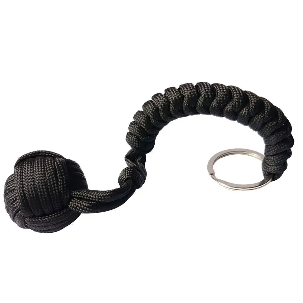 Keychain Accessories Circular Umbrella Rope Key Sports Equipment Monkey Fist Pendant Self-defense Ball Key Accessories Crafts KeyChain Outdoor