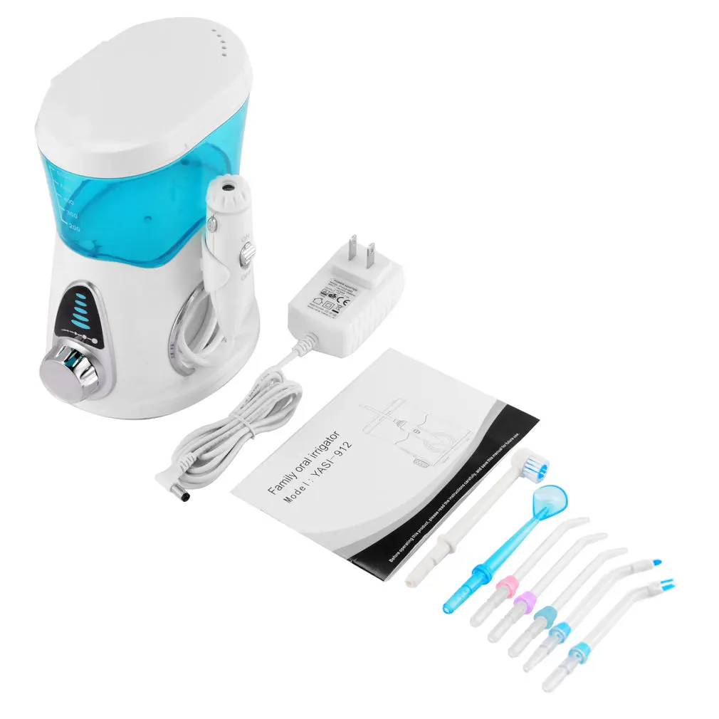 

Family Oral Irrigator Water Flosser Dental Care Quiet Design With 6 Multifunctional Tips for Improving Gum Health Easy to Use