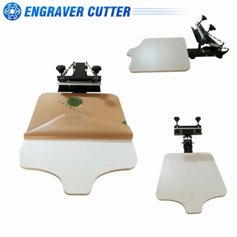 17.7 "x 21.6" שולחן-לוח קבוע 1 צבע 1 תחנת משי מסך הדפסה עבור חולצה עיתונות מדפסת ציוד DIY ספרד המניה