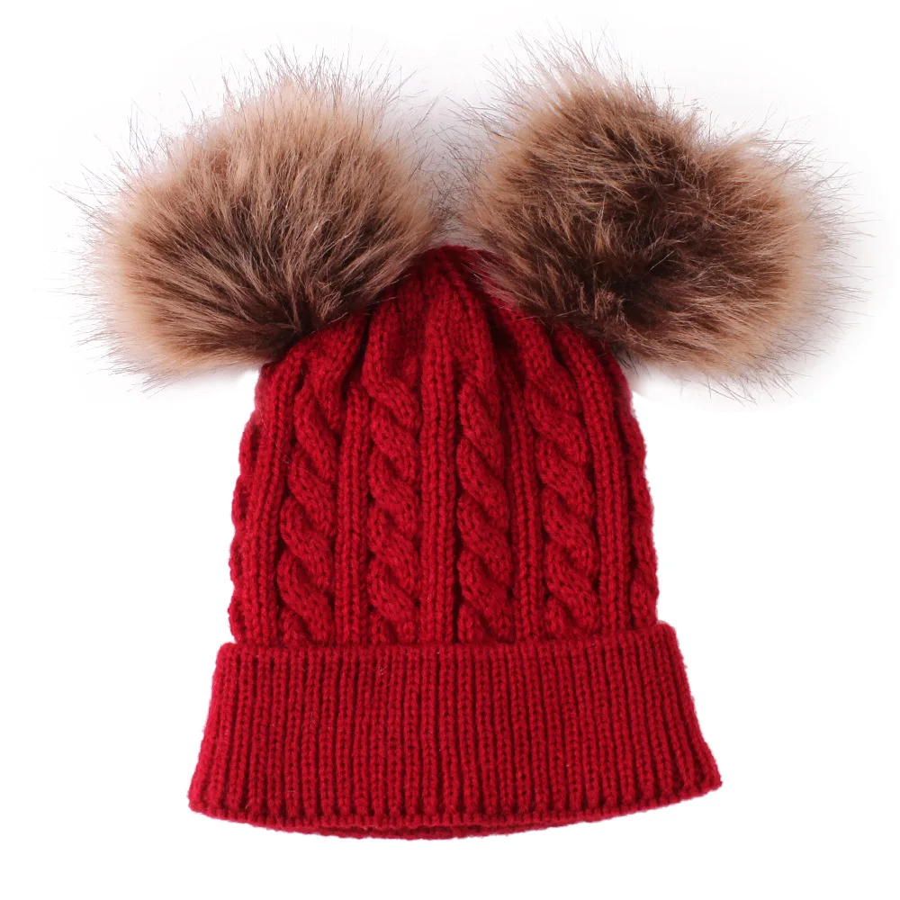

Baby Hat Pompon Winter Children Hat Knitted Cute Cap For Girls Boys Casual Solid Color Girls Hat Baby Beanies baby 6-36 month