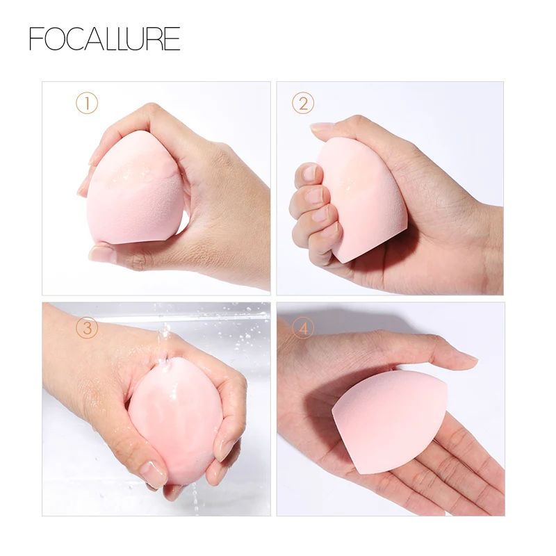 FOCALLURE мягкая губка для макияжа основы консилера румян пудры инструменты легкая в