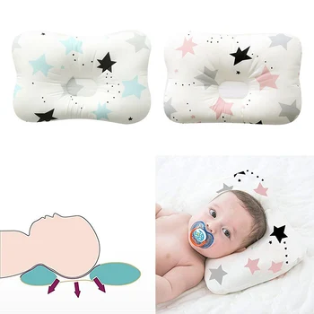 

Head Protection Cotton Pillow Newborn Baby Kids Pillows Pink Blue Star Printed Infant Pillow Sleep Positioner for Girls Boys