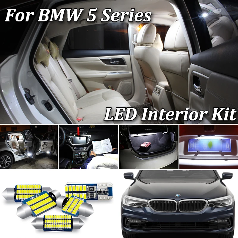 GREEN Premium Interior LED Kit Fits BMW 5 Series E39 Touring Bright SMD