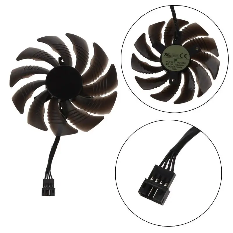 88 мм T129215SU 4Pin вентилятор охлаждения для Gigabyte GTX 1050 1060 1070 960 RX 470 480 570 580 Графика карты