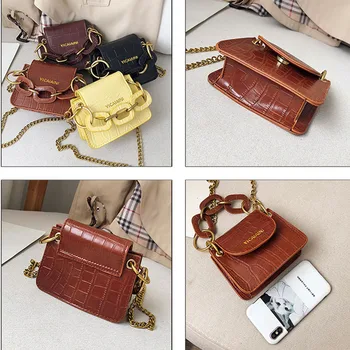 

High Quality Mini Women's Bag Ins Super Fire Shoulder Messenger Bags 2020 New Style All-match Crossbody Bags Pu Leather Handbags