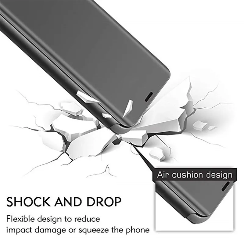  Mirror Flip Case Redmi Note 8 pro 8t Stand smart view cover For xiaomi redmi note 7 case on xaomi x - 4000234403750
