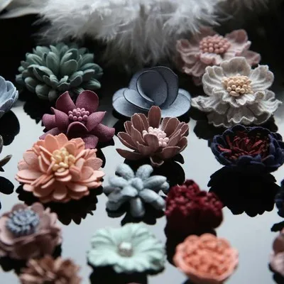 

FFLACELL Handmade DIY Material Hat Decorative Flower Three-dimensional Clothes Ornament Accessories