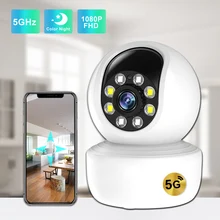 5G/2.4G IP Camera 1080P Surveillance Cameras with Wifi Two Way Audio Dual Light Night Vision Home Security Camera Baby Monitor