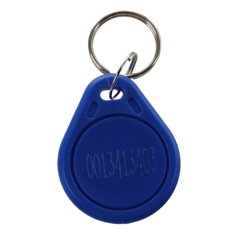

5 Pieces Blue EM4100 125KHz Input Access Control RFID ID Card Label Key Holder
