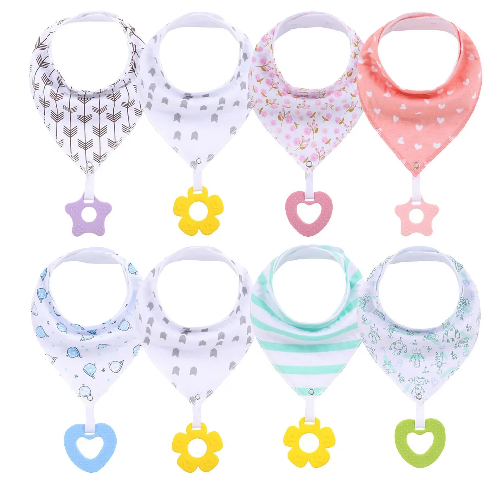 Baby Bandana Drool Bibs For Teething and Drooling Super Soft Absorbent Cotton Toys Set Toddler Feeding | Детская одежда и обувь