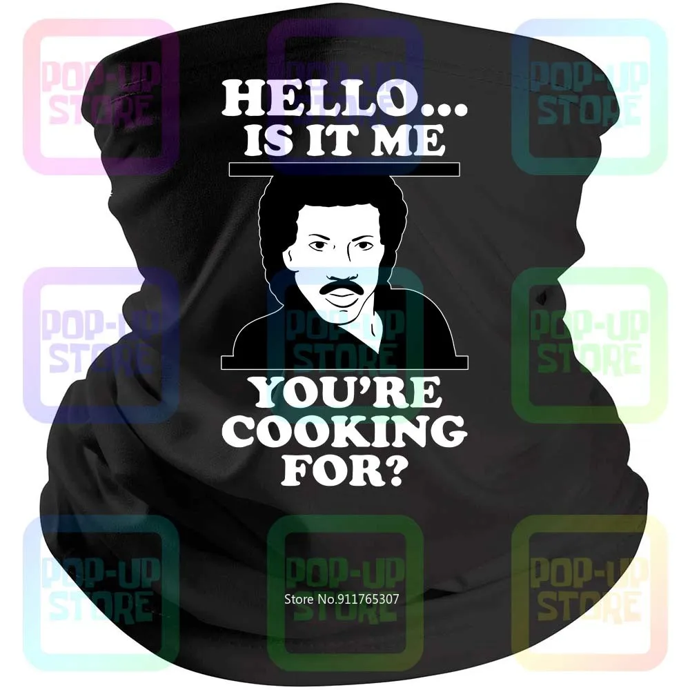 Здравствуйте это я. Вы готовите для женщин Lionel Richie Chef черная бандана Балаклава