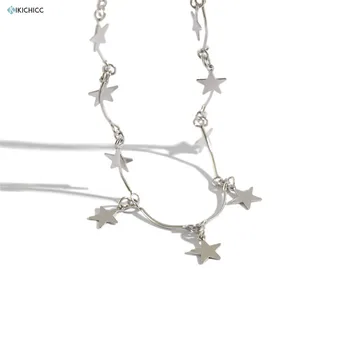 Kikichicc 925 Sterling Silver Star Choker Chain Necklace Choker Women New Arrivals Fashion Pendant Charm 2020 Rock Punk Jewelry