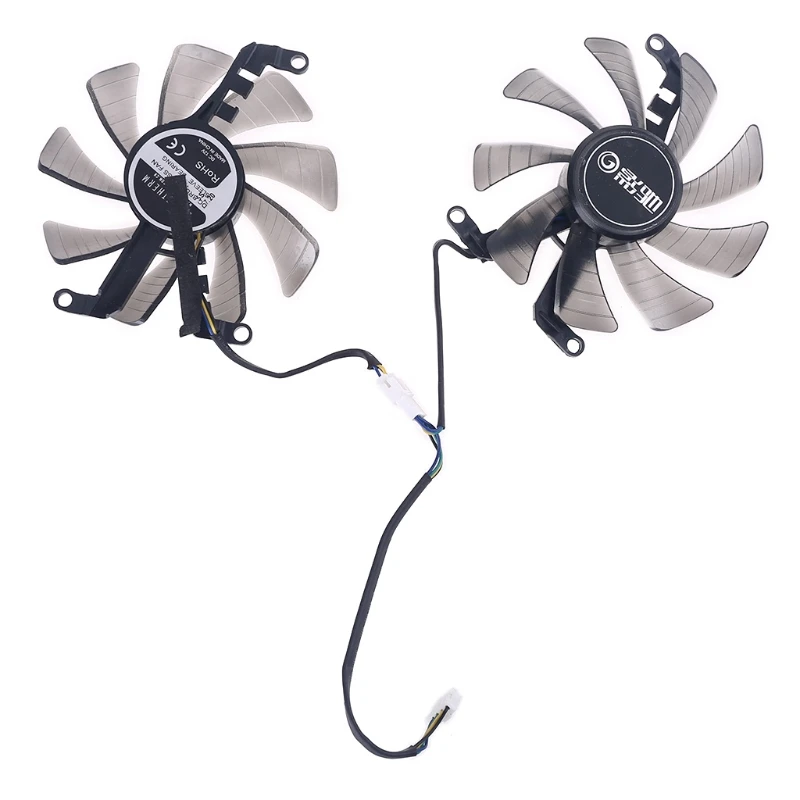 2pcs 85mm 4pin Cooler Fan For Galax Geforce Gtx 1660 Rtx 60 70 Graphics Card Y08b Laptop Cooling Pads Aliexpress