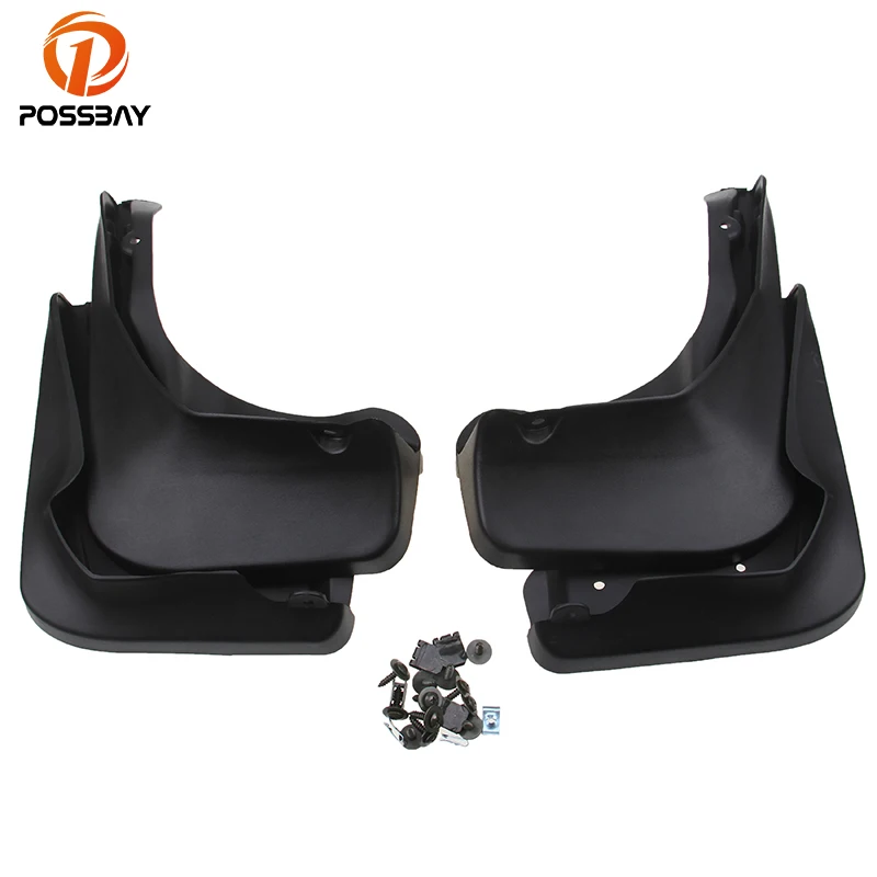 POSSBAY 4Pcs Car Front Rear Mudguards for 2013-2016 Mercedes-Benz A-Class Fender Mudflaps TPE+PP Splash Guards | Автомобили и