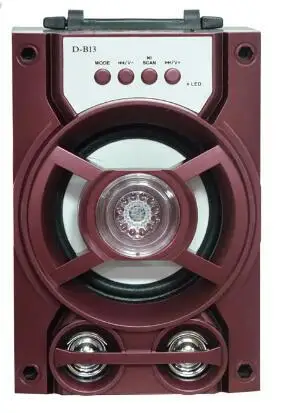 Портативный Bluetooth динамик стерео большого размера беспроводной супер бас громкий динамик s Jack Настольный FM TF USB музыкальный плеер Саундбар EY227 - Цвет: Red