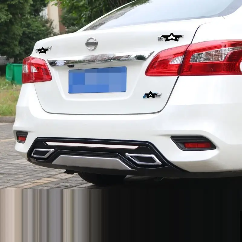 Авто украшения внешний автомобильный протектор задний диффузор тюнинг передние Автомобильные губы бамперы 12 13 14 15 16 17 18 для Nissan Sylphy