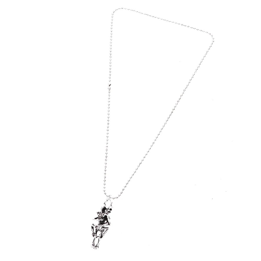 Мужская цепочка с подвеской в виде черепа из нержавеющей стали|necklace crystal|necklace jewelry