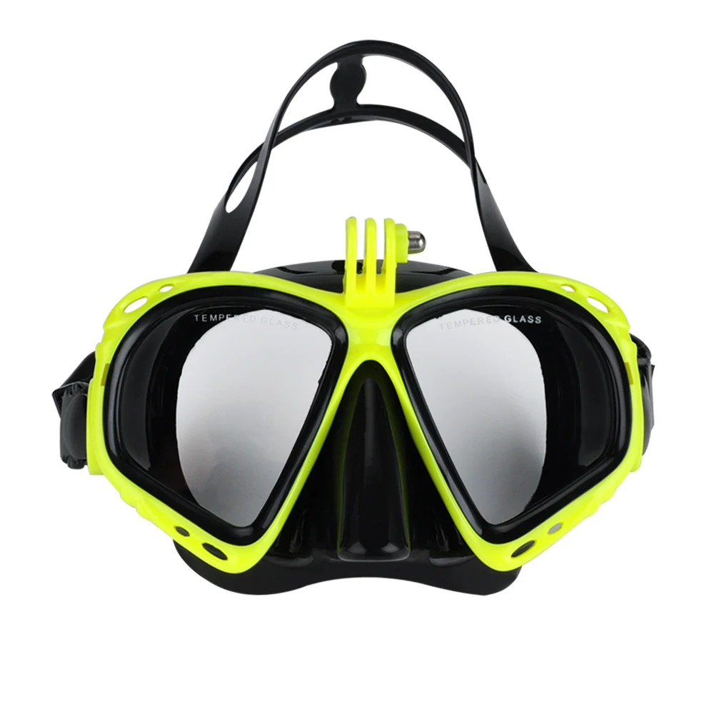 Masque de plongée sous-marine adulte masque de natation support de caméra
