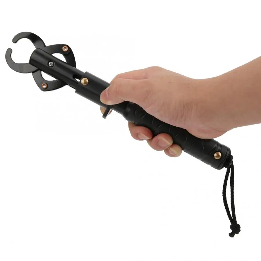 25kg/55lb Fishing Grip with Scale Aluminium Alloy Fish Lip Gripper Grabber Adjustable Wristband | Спорт и развлечения