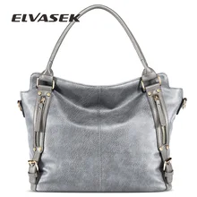 ELVASEK большая вместительность и мульти-карман Новая мода одно плечо диагональная женская сумка из искусственной кожи сумка женска