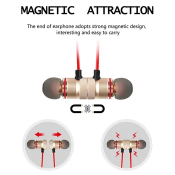 

S5 Wireless Earphones Magnetic Stereo Bass Headphones Cordless Headset Sport Earbuds with Mic